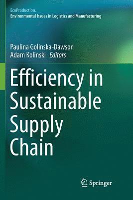 bokomslag Efficiency in Sustainable Supply Chain