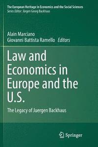 bokomslag Law and Economics in Europe and the U.S.