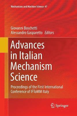 bokomslag Advances in Italian Mechanism Science