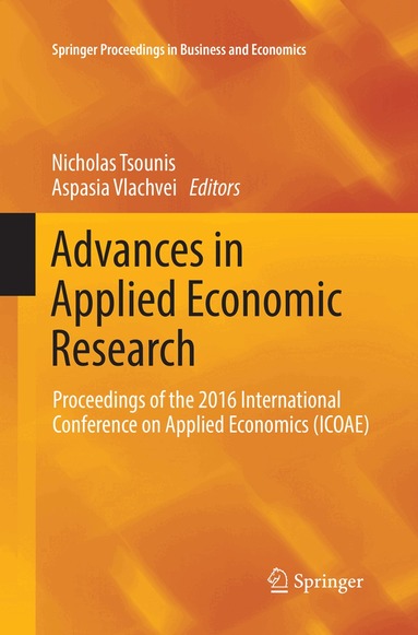 Nicholas Tsounis, Aspasia Vlachvei - Advances in Applied Economic Research, Häftad