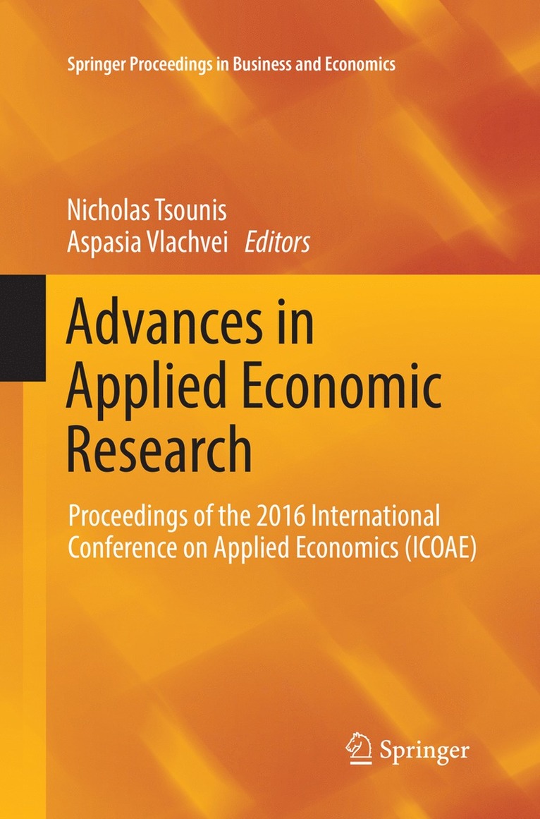 Nicholas Tsounis, Aspasia Vlachvei - Advances in Applied Economic Research, Häftad