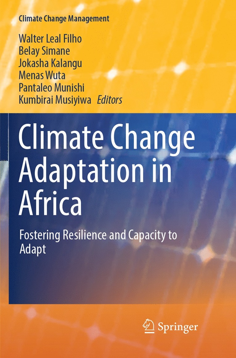 Walter Leal Filho, Simane Belay, Jokasha Kalangu, Wuta Menas, Pantaleo Munishi, Kumbirai Musiyiwa - Climate Change Adaptation in Africa, Häftad
