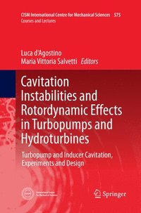 bokomslag Cavitation Instabilities and Rotordynamic Effects in Turbopumps and Hydroturbines
