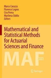 bokomslag Mathematical and Statistical Methods for Actuarial Sciences and Finance