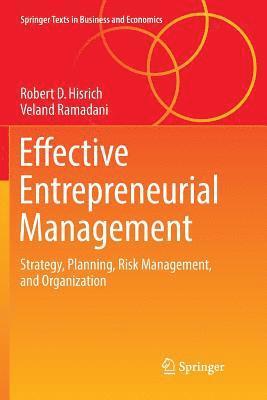 Effective Entrepreneurial Management