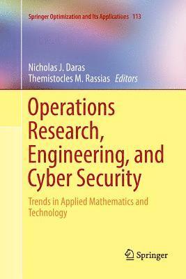 bokomslag Operations Research, Engineering, and Cyber Security