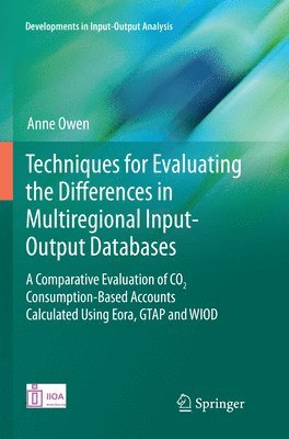 Techniques for Evaluating the Differences in Multiregional Input-Output Databases 1