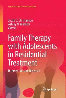 bokomslag Family Therapy with Adolescents in Residential Treatment