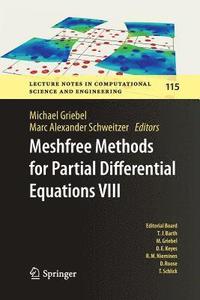 bokomslag Meshfree Methods for Partial Differential Equations VIII