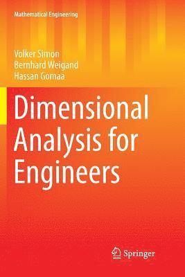 bokomslag Dimensional Analysis for Engineers