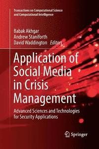 bokomslag Application of Social Media in Crisis Management