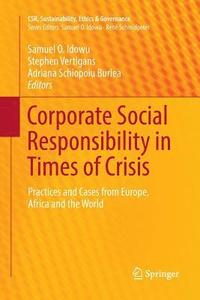 bokomslag Corporate Social Responsibility in Times of Crisis