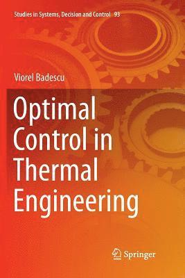 bokomslag Optimal Control in Thermal Engineering