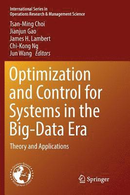 bokomslag Optimization and Control for Systems in the Big-Data Era