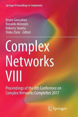 bokomslag Complex Networks VIII