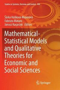 bokomslag Mathematical-Statistical Models and Qualitative Theories for Economic and Social Sciences