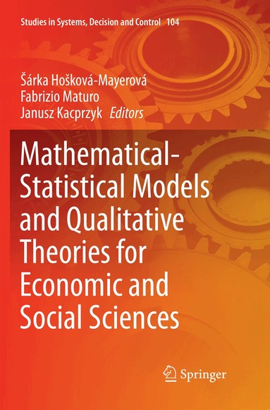 Šárka Hošková-Mayerová, Fabrizio Maturo, Janusz Kacprzyk - Mathematical-Statistical Models and Qualitative Theories for Economic and Social Sciences, Häftad