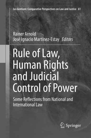 bokomslag Rule of Law, Human Rights and Judicial Control of Power