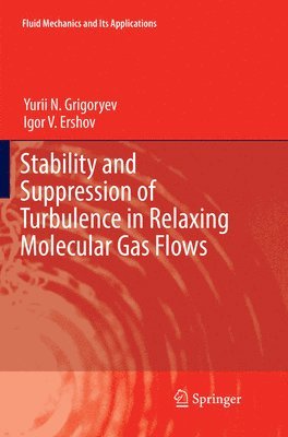 Stability and Suppression of Turbulence in Relaxing Molecular Gas Flows 1