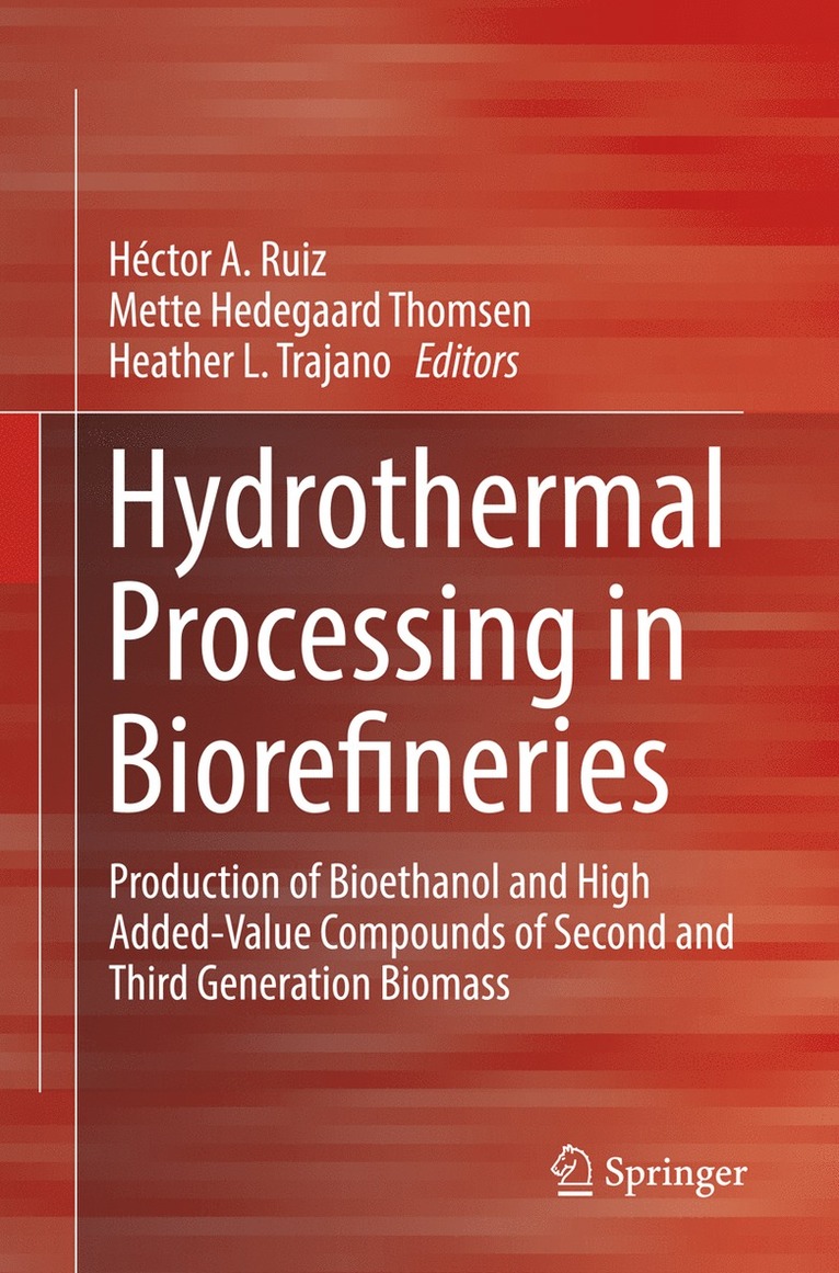 Héctor A. Ruiz, Mette Hedegaard Thomsen, Heather L. Trajano, Héctor a. Ruiz - Hydrothermal Processing in Biorefineries, Häftad