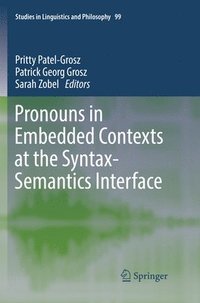 bokomslag Pronouns in Embedded Contexts at the Syntax-Semantics Interface