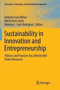 bokomslag Sustainability in Innovation and Entrepreneurship