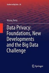 bokomslag Data Privacy: Foundations, New Developments and the Big Data Challenge