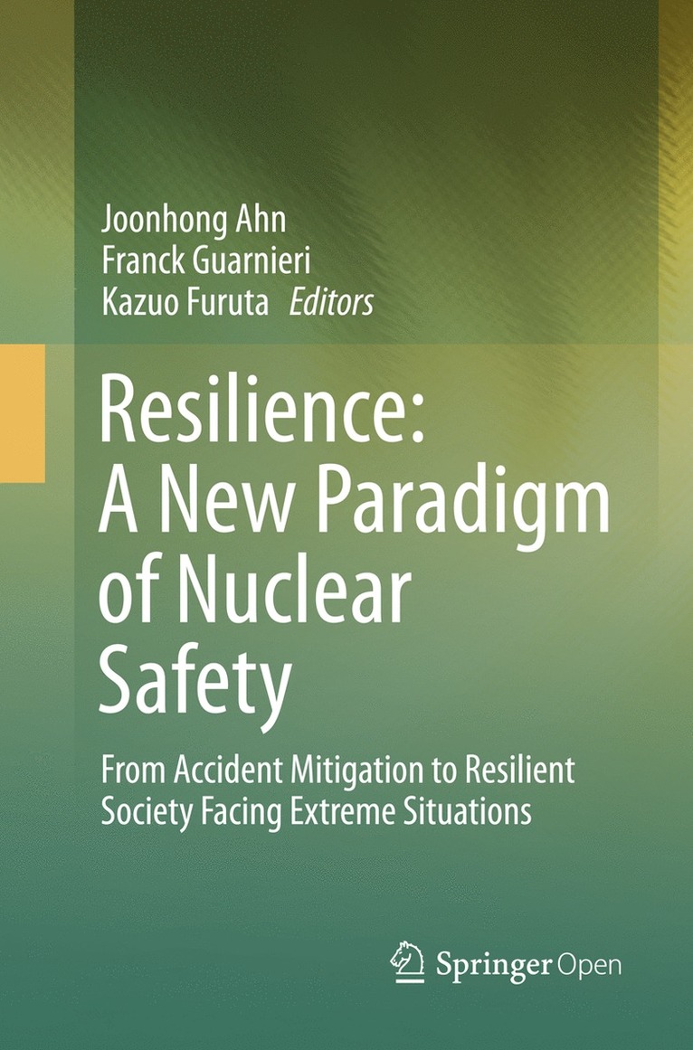 Joonhong Ahn, Franck Guarnieri, Kazuo Furuta - Resilience: A New Paradigm of Nuclear Safety, Häftad