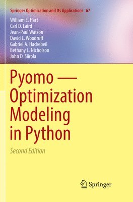 bokomslag Pyomo  Optimization Modeling in Python