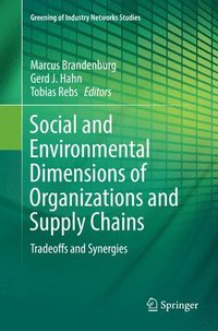 bokomslag Social and Environmental Dimensions of Organizations and Supply Chains