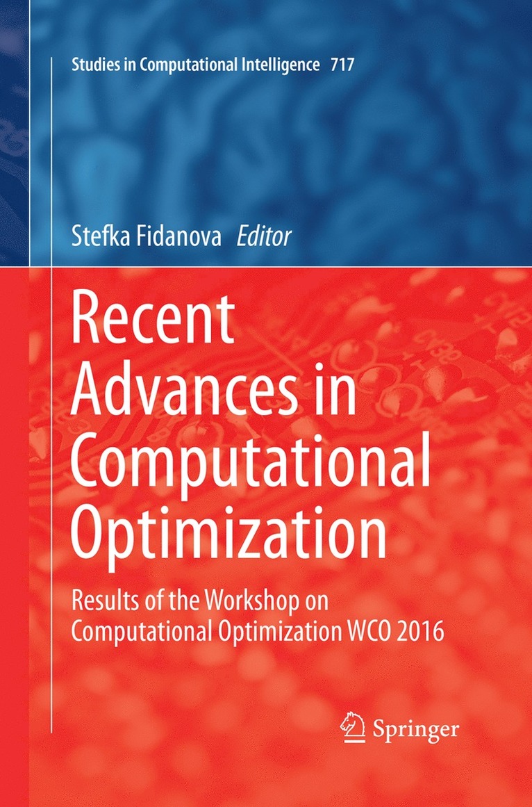 Stefka Fidanova - Recent Advances in Computational Optimization, Häftad