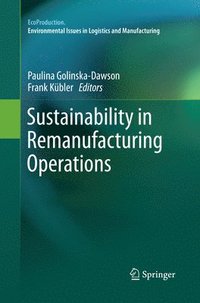 bokomslag Sustainability in Remanufacturing Operations