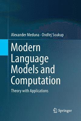 bokomslag Modern Language Models and Computation