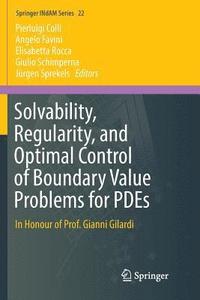 bokomslag Solvability, Regularity, and Optimal Control of Boundary Value Problems for PDEs
