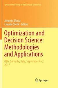 bokomslag Optimization and Decision Science: Methodologies and Applications