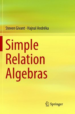 bokomslag Simple Relation Algebras