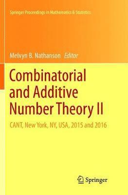 Combinatorial and Additive Number Theory II 1