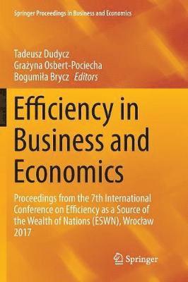 bokomslag Efficiency in Business and Economics