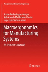 bokomslag Macroergonomics for Manufacturing Systems