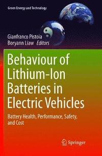 bokomslag Behaviour of Lithium-Ion Batteries in Electric Vehicles