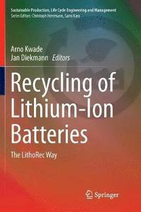 bokomslag Recycling of Lithium-Ion Batteries