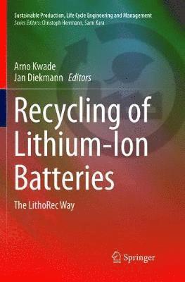 bokomslag Recycling of Lithium-Ion Batteries