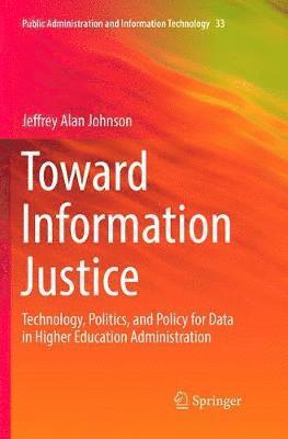 Jeffrey Alan Johnson - Toward Information Justice, Häftad