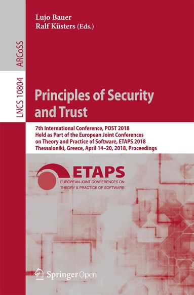 Lujo Bauer, Ralf Küsters - Principles of Security and Trust, Häftad