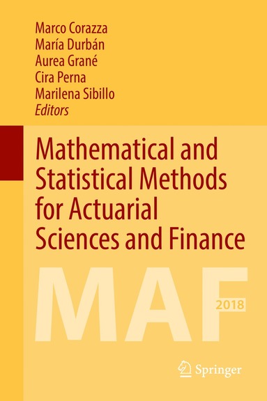 bokomslag Mathematical and Statistical Methods for Actuarial Sciences and Finance