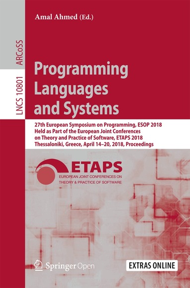Amal Ahmed - Programming Languages and Systems, Häftad
