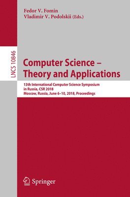 Computer Science  Theory and Applications 1