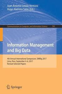 bokomslag Information Management and Big Data