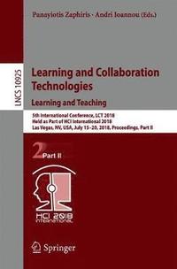 bokomslag Learning and Collaboration Technologies. Learning and Teaching
