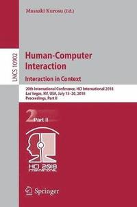 bokomslag Human-Computer Interaction. Interaction in Context